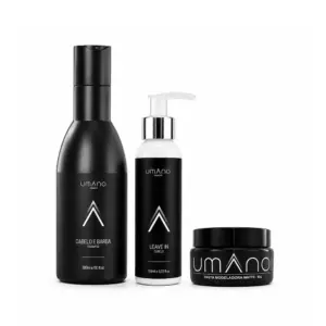 Kit Shampoo, Leave-in e Pomada Masculino – Estilo e Proteção - Umano